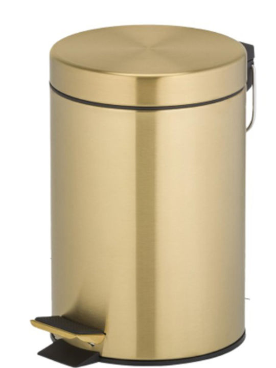 Geesa Nemox 634 Metallic Toilet Bin 3lt Gold