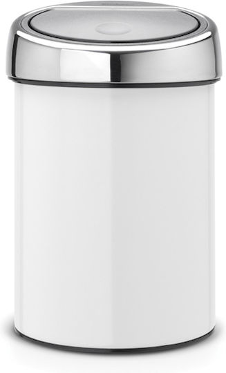 Brabantia Bin 647216 Inox Perie pentru coșul de gunoi din baie 3lt Alb