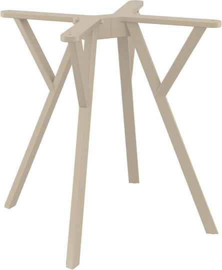 Siesta Exclusive Max Βάση Τραπεζιού Πολυπροπυλένιου Taupe 58x57x72cm