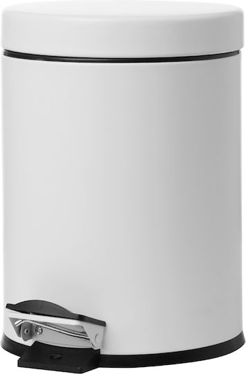Bronze Art Metallic Bathroom Basket Soft Close 5lt White