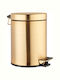 Bronze Art TT Μεταλλικό Καλαθάκι Μπάνιου Soft Close 5lt Χρυσό