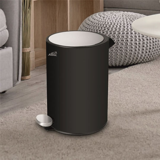 Inter Ceramic Kunststoff Badezimmer Mülleimer 5Es Schwarz