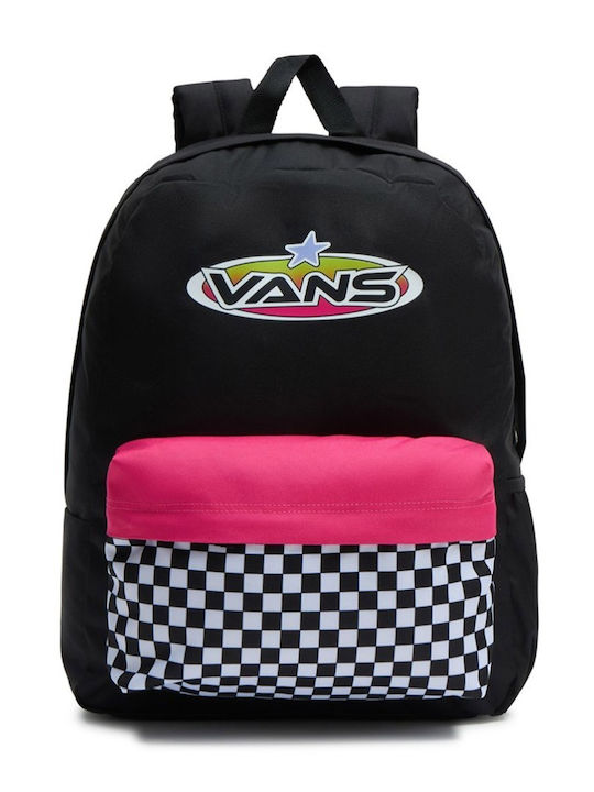 Vans Street Sport Realm Σχολική Τσάντα Πλάτης Γυμνασίου - Λυκείου σε Μαύρο χρώμα