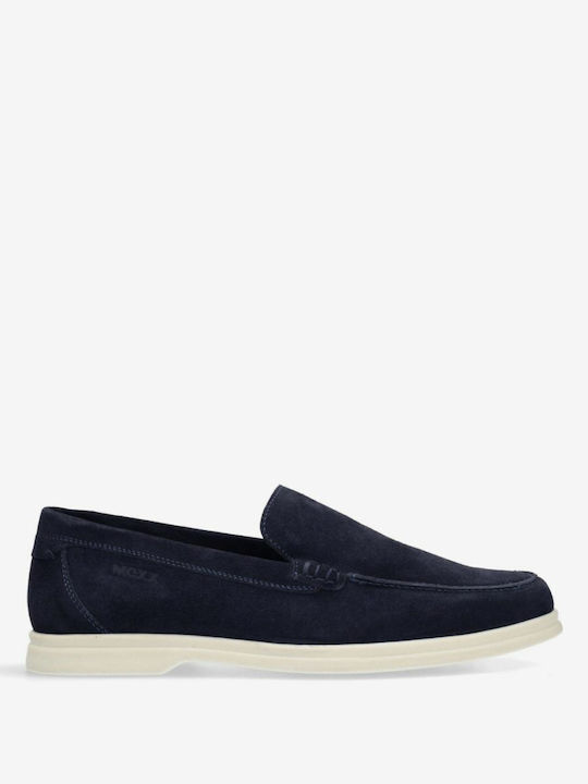 Mexx Men's Leather Moccasins Blue