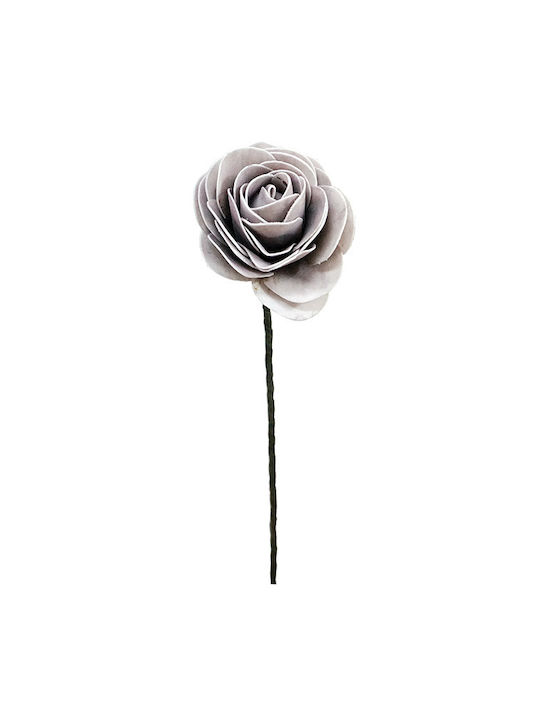 Artificial Decorative Branch Rose Gray 73cm 1pcs