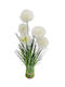 Decorative Artificial Plant White 1pcs