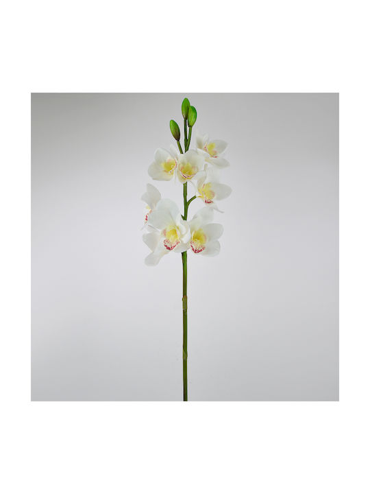 Ramură Decorativă Artificială Orhidee White 77cm 1buc