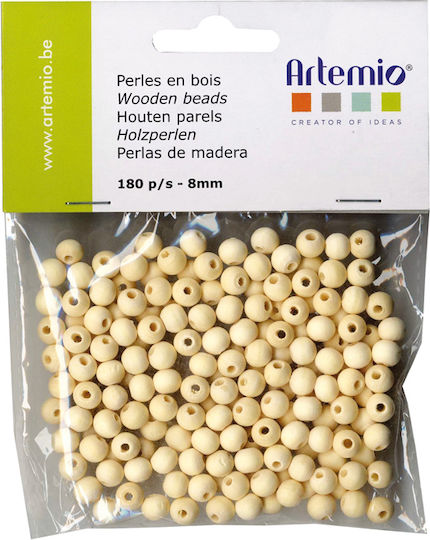 Artemio Craft Beads White 8mm 180pcs