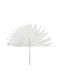 Artificial Decorative Branch Palm Tree White 1pcs