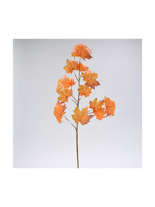 Artificial Decorative Branch Maple Orange 86cm 1pcs