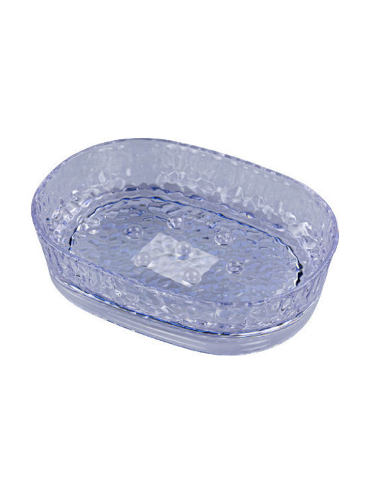 Plastic Soap Dish Countertop Gray