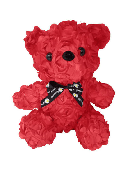 Teddy Bear from Artificial Roses Red 30cm 1pcs