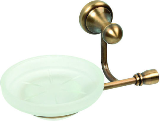Wandmontiert Seifenschale Glas Durchsichtig