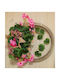 Ambalaz Wreath from Artificial Plants Pink 46cm 1pcs