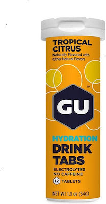 GU Hydration Drink με Γεύση Tropical Citrus 12 αναβράζοντα δισκία