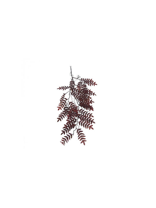 Artificial Decorative Branch Fern Burgundy 85cm 1pcs