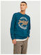 Jack & Jones Men's Sweatshirt Petrol Blue