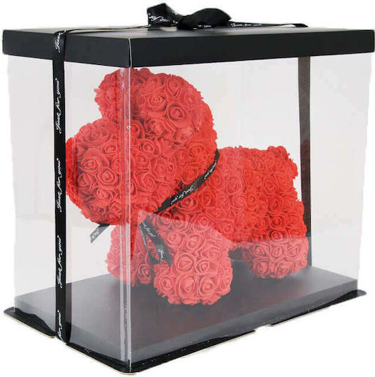 Puppy of Artificial Roses Red 35cm in Box