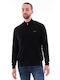 Guess Men's Knitted Cardigan with Zipper Black