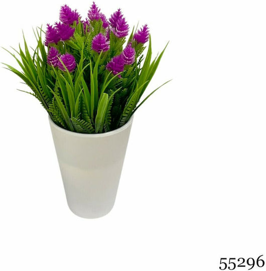 Plantă Artificială în Ghiveci Mic Purple 20cm Arte Regal