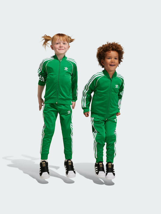 Adidas Παιδικό Σετ Φόρμας Πράσινο 2τμχ Adicolor