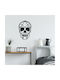 Metallic Wall Hanging Decor Skull 35x35cm