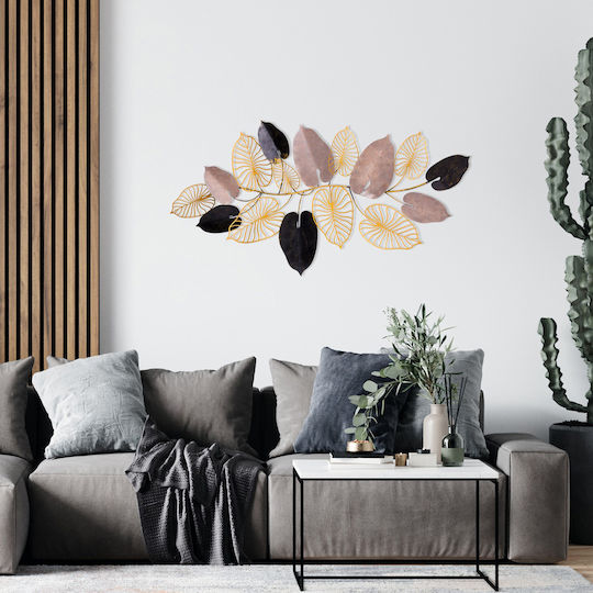 Decorațiune Pentru Perete Furize Lucrată Manual Multicolor Din Metal 120x7x61cm