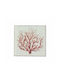 Interni Oggi Coral Wall Decor Made of Metallic 45x45cm