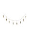 Country Casa Decorative Garland Handmade from Wood 184x4x11cm