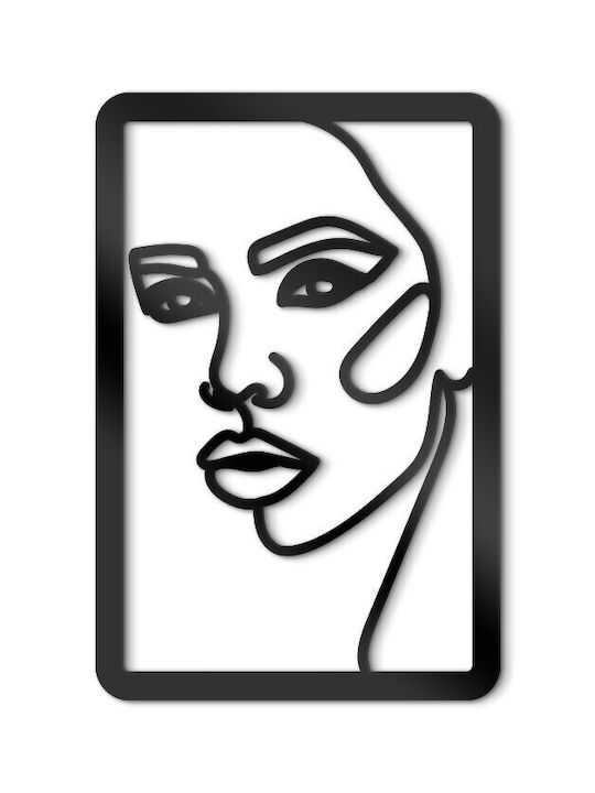 Walls 3D Wall Decor Silhouette Girl Face Made o...