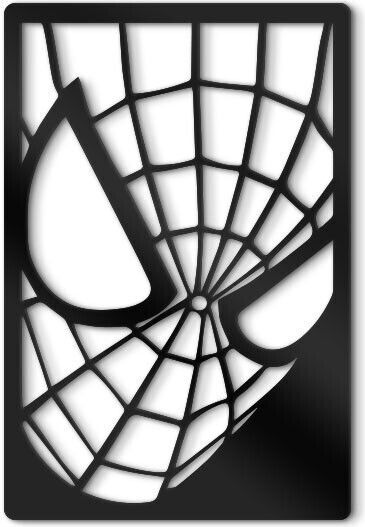 Walls 3D Декоративен Силует Spiderman От Дърво 40x40см