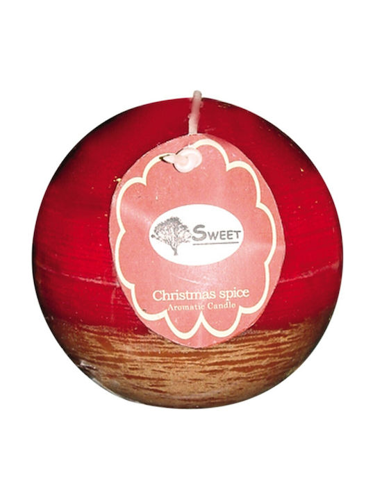 Scented Candle Ball Red 1pcs