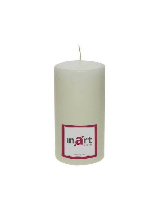 Decorative Candle Ecru 1pcs