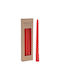 Decorative Candle Taper Red 4pcs