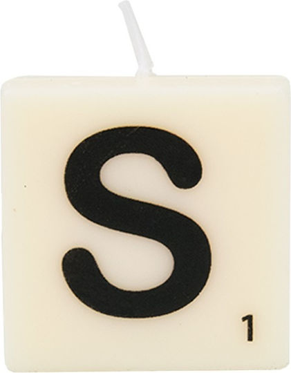 The Gift Label Decorative Candle Ecru 4x4cm 1pcs