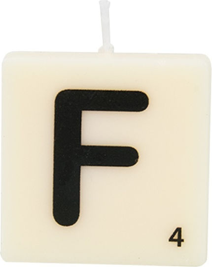 The Gift Label Lumânare Decorativă Ecru 4x4buc 1buc