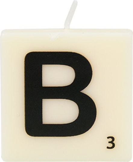 The Gift Label Διακοσμητικό Κερί Εκρού 4x4εκ.