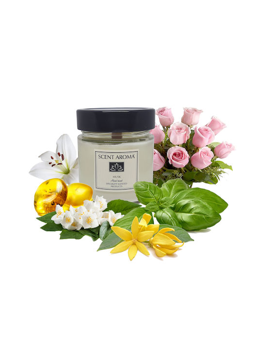 Net Professional Aromatisches Soja-Kerze im Gefäß mit Musk Parfüm 160g