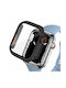 Tech-Protect Defense360 Carcasă de Plastic cu Sticlă Black / Orange pentru Apple Watch 45mm