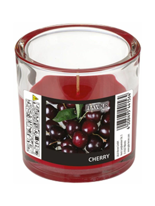 Gala Aromatic Candle in Jar with Cherry Scent 9x10cm