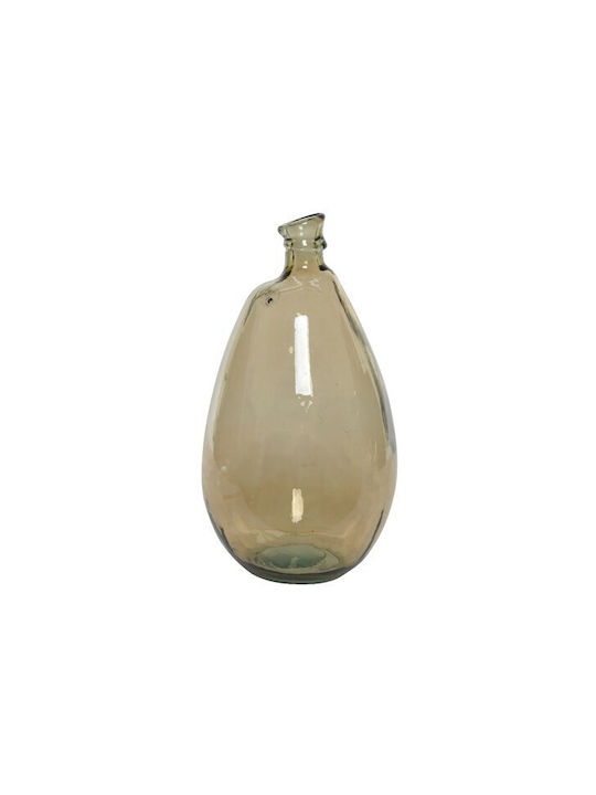 Kaemingk Διακοσμητικό Βάζο Glas Beige 51cm 1Stück