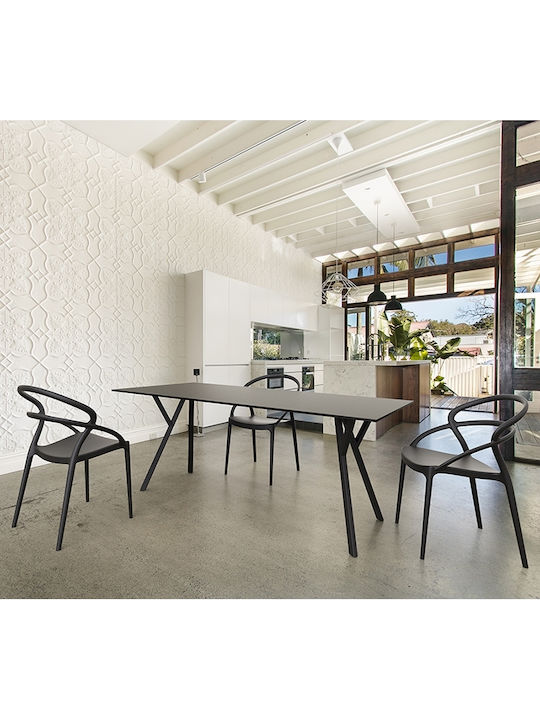 Tisch Stabil Max Schwarz 180x90x74cm