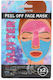 Derma V10 Glitter Peel Off Μάσκα Προσώπου για Ενυδάτωση / Λάμψη 2τμχ