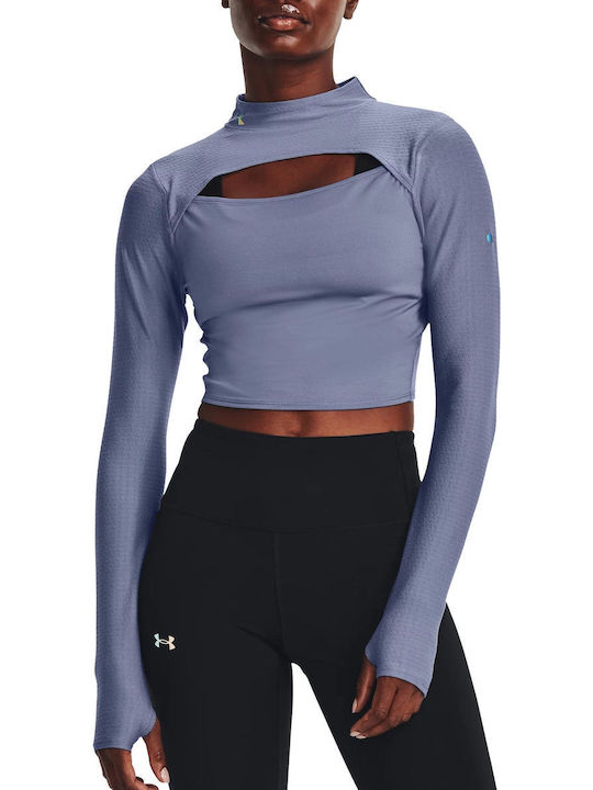 Under Armour Fashion Rush Women's Athletic Blouse Long Sleeve Lilacc