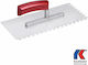 Kaufmann Tile Spatula Metallic Serrated 280x130mm with Wooden Handle