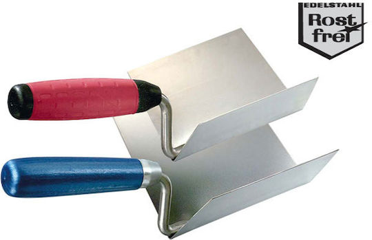 Kaufmann Σπάτουλα Γωνιών Inox 80x60mm με Ξύλινη Λαβή