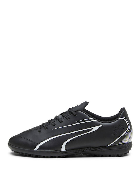 Puma Vitoria Low Football Shoes TT with Molded Cleats Black