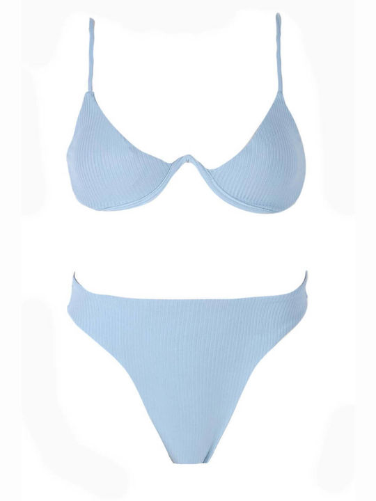 Luigi Underwire Bikini Set Bra & High Waisted B...