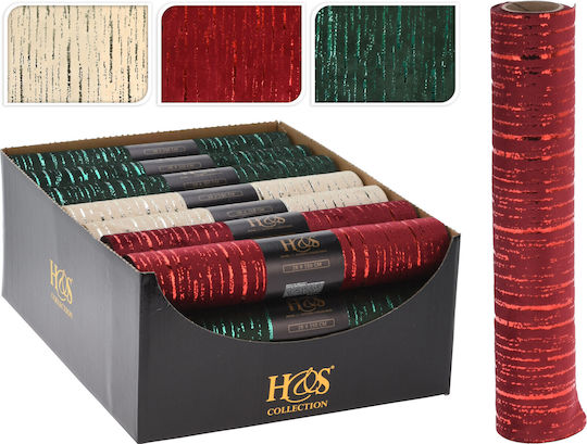 JK Home Decoration Ύφασμα Διακόσμησης Βελουτέ 28x150εκ. Κόκκινο