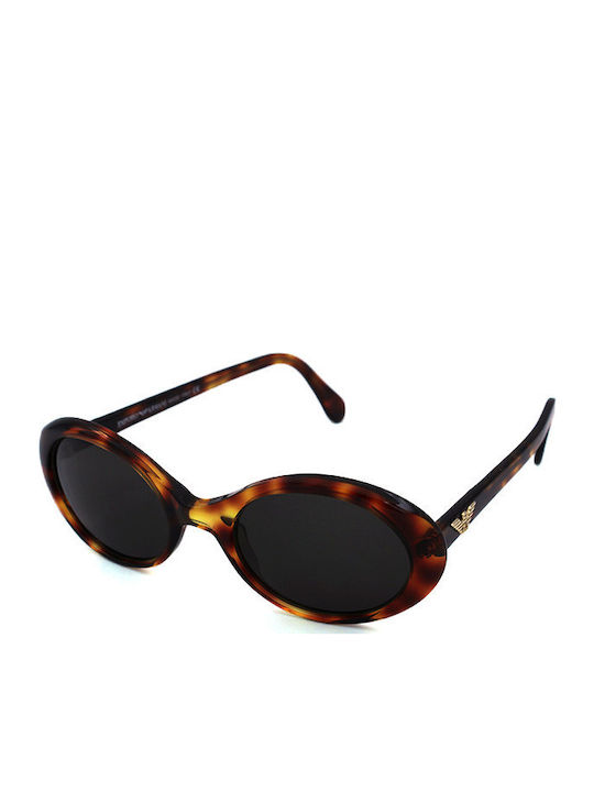 Emporio Armani Women's Sunglasses with Brown Tartaruga Plastic Frame and Black Lens EA541S 141